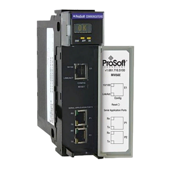 ProSoft MVI56E-MCMR User Manual
