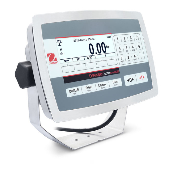 OHAUS Defender 5000 Instruction Manual