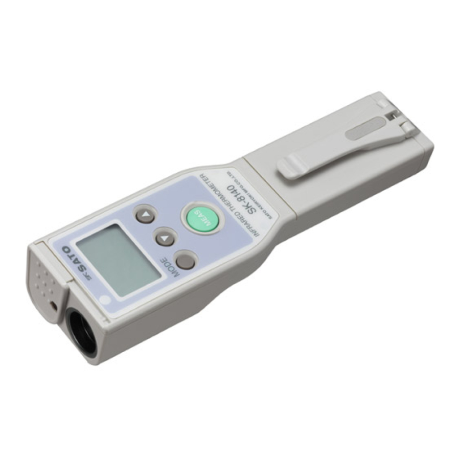 SATO SK-8100 Series Instruction Manual