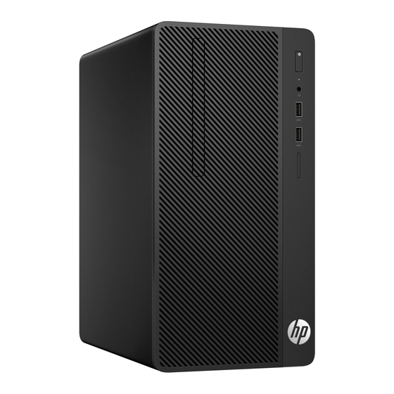 HP 280 G3 Microtower Business Manuals