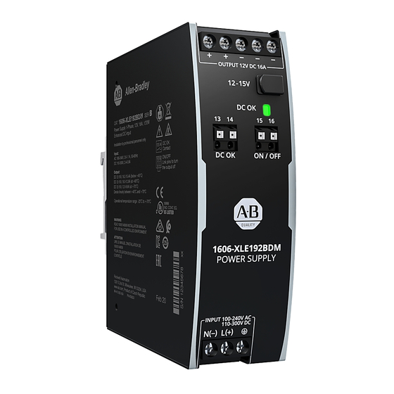 Rockwell Automation Allen-Bradley 1606-XLE192BDM Manuals