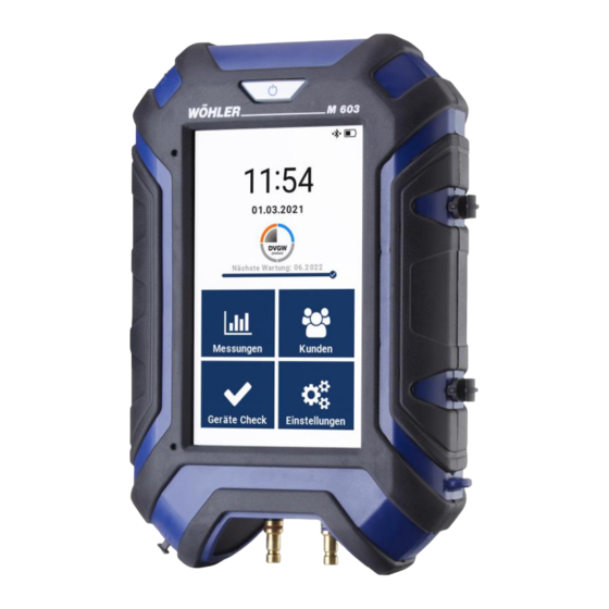 Wohler M 603 Leakage Tester Manuals