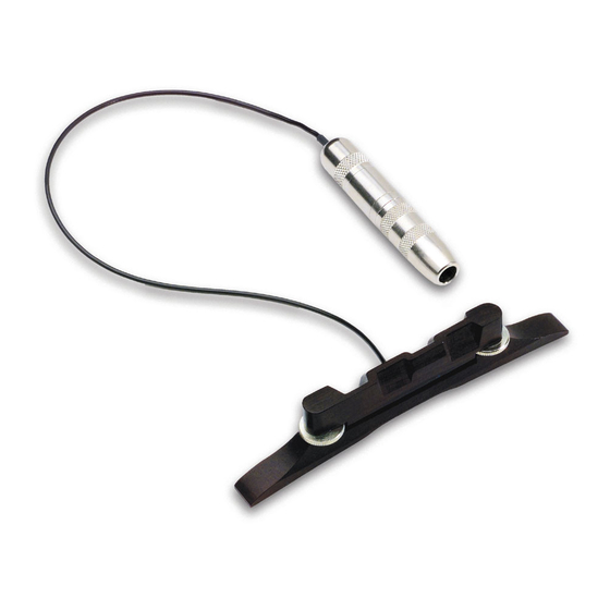 Fishman M-100 MANDOLIN PICKUP Installation Manual