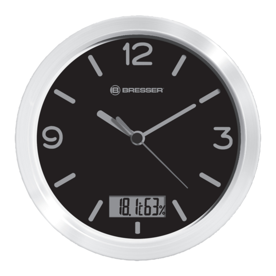 Bresser MyTime Bath 8020113 Clock Manuals