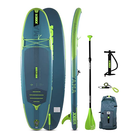 JOBE INFLATABLE SUP Manuals