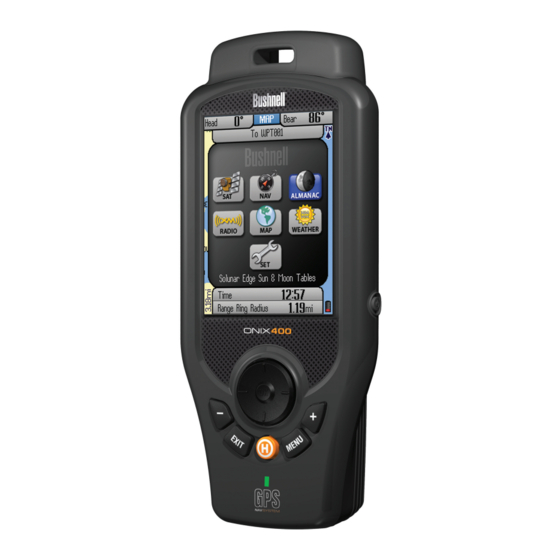 Bushnell Onix 364000 Quick Start Manual
