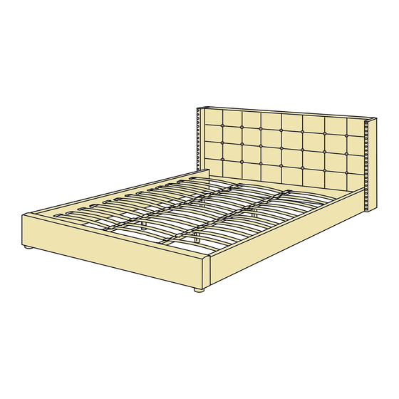 eliving FURNITURE LUNA KING BED Assembly Instruction Manual
