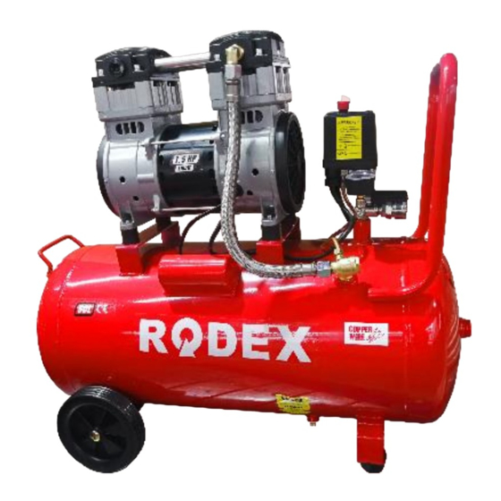 User Manuals: RODEX RDX7204 Oil Free Compressor