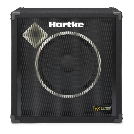 Hartke VX115 Owner's Manual