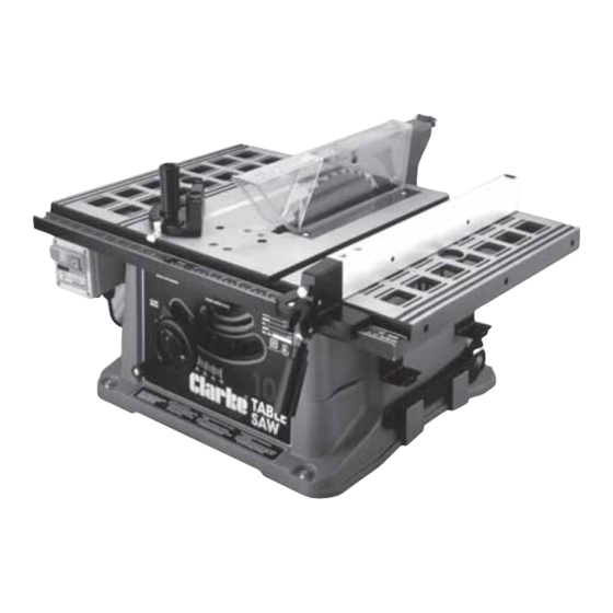 Clarke Woodworker CTS10PLM Operating & Maintenance Manual