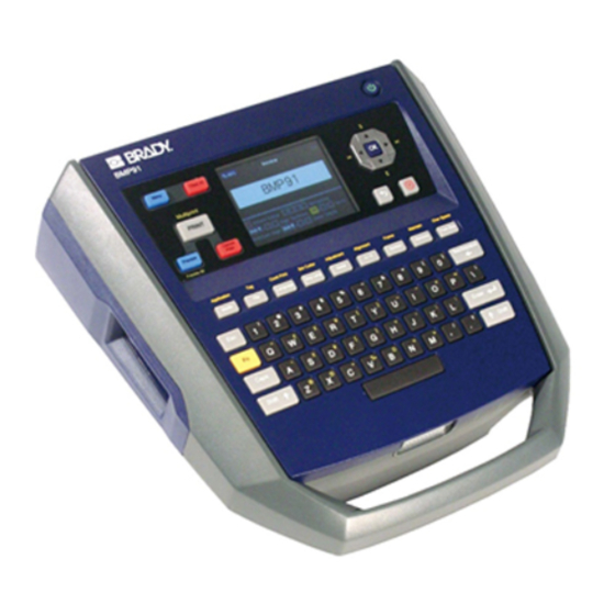 Brady BMP 91 User Manual