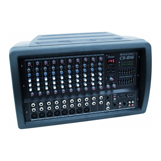 Omnitronic CS-812 User Manual