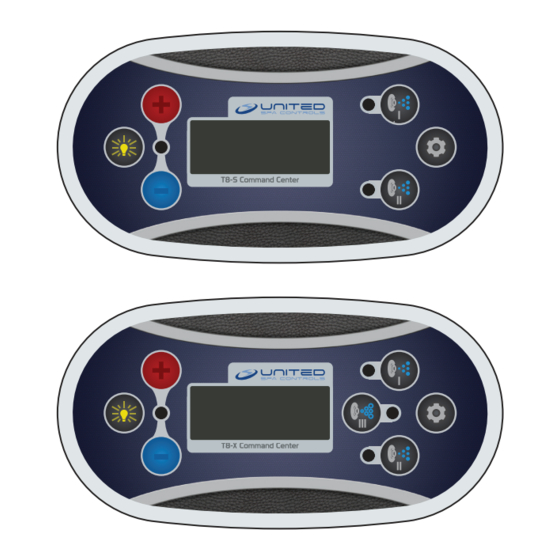 United Spa Controls T8-X Topside Installation Manual & Users Manual