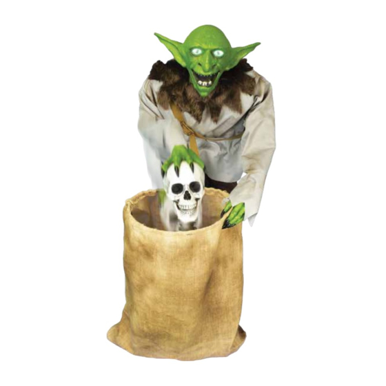 Home Accents Holiday Goblin Thief 22TK60334 Installation And Operating Instructions