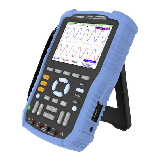 SIGLENT TECHNOLOGIES SHS800 Series QS03008-E01 Quick Start Manual