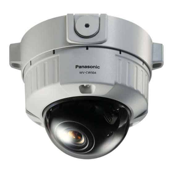 Panasonic WV-CW504S Installation Manual