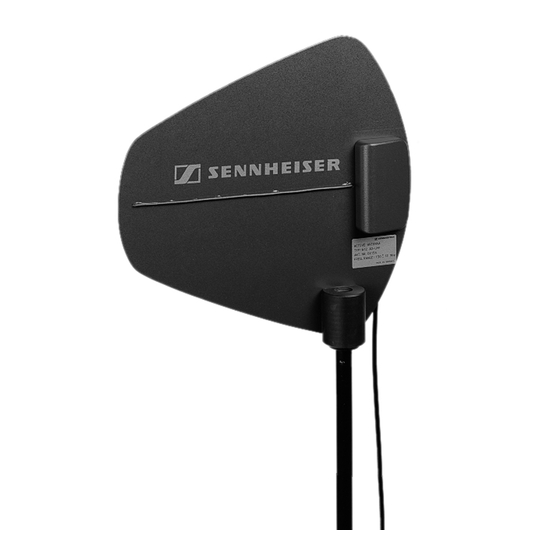Sennheiser A 12 AD-UHF Instructions For Use Manual
