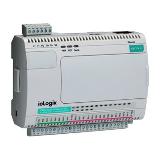 Moxa Technologies ioLogik E2212 User Manual
