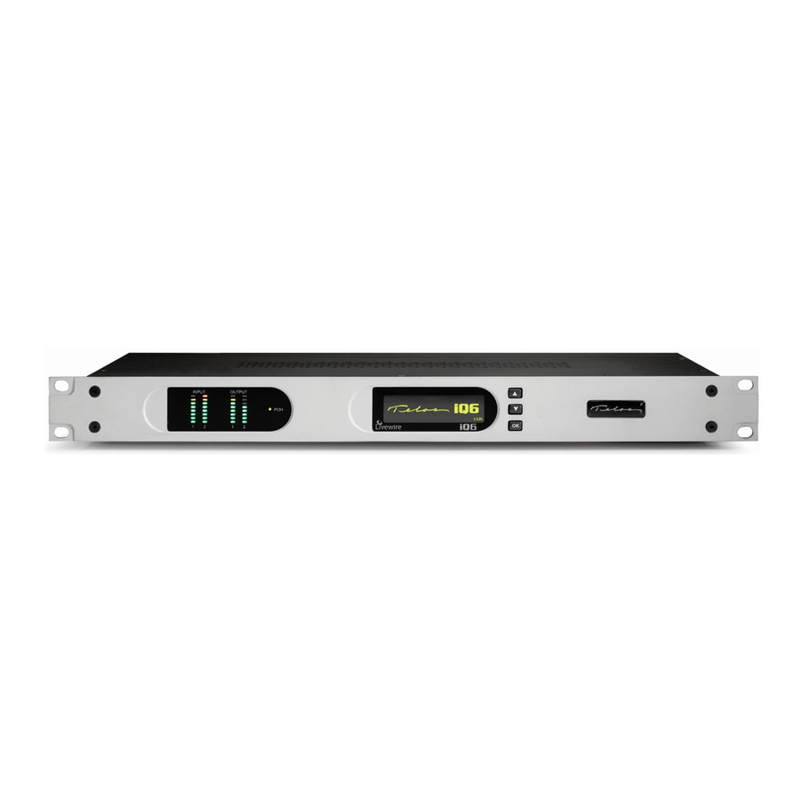 Telos IQ6 TELCO Quick Start Installation Manual