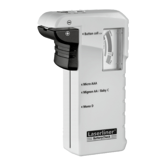 LaserLiner BatteryCheck Operating Instructions Manual