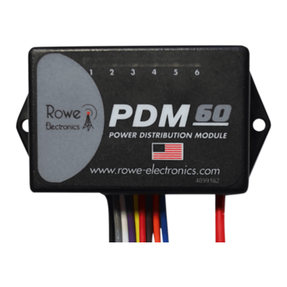 Rowe PDM 60 Instruction Manual