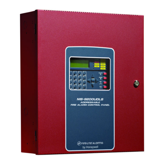 Honeywell Fire-Lite Alarms MS-9200UDLSC Manuals