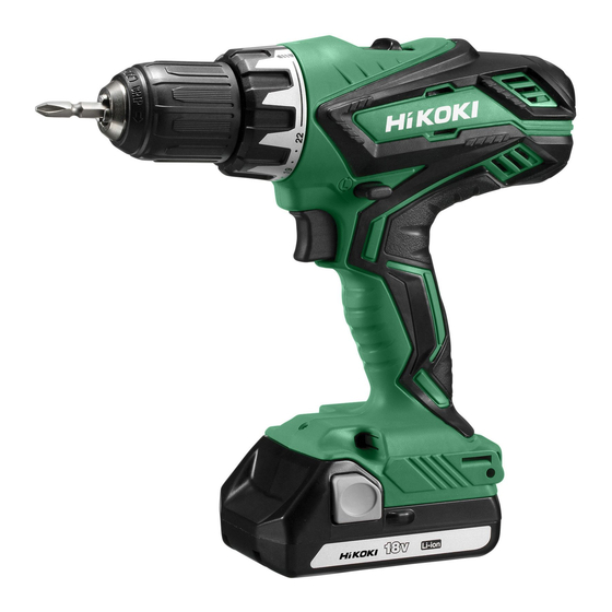 Hitachi Koki DS 14DJL Handling Instructions Manual