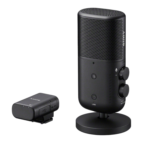 Sony ECM-S1 Help Manual