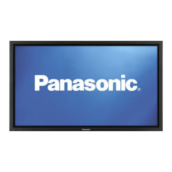 Panasonic TH-58PF20U Operating Instructions Manual