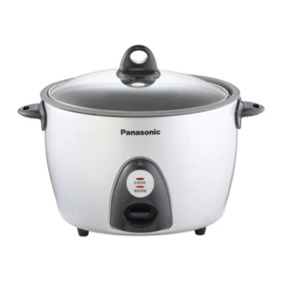 Panasonic SR-G06FG - 3.3c Rice Cooker Steamer Manuals