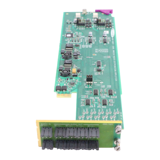 Miranda ADA-1023 Manual To Installation And Operation