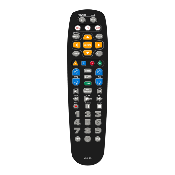 URC UR3L-SR4 Operating Manual