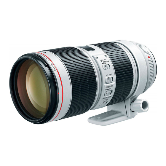 Canon EF70-200mm f/2.8L IS III USM Instructions Manual