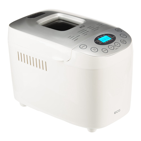 User Manuals: ECG PCB 815 Bread Maker