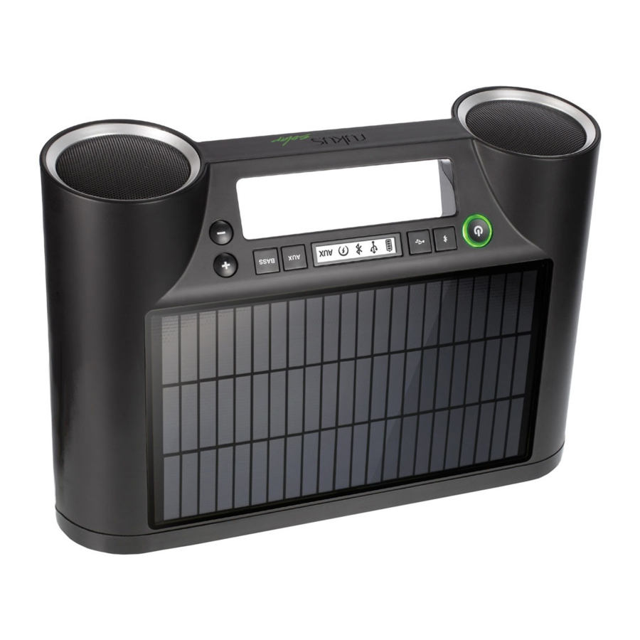 Eton rukus Solar - Sound System Manual