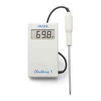 Hanna Instruments Checktemp1 HI 98510 Instruction Manual