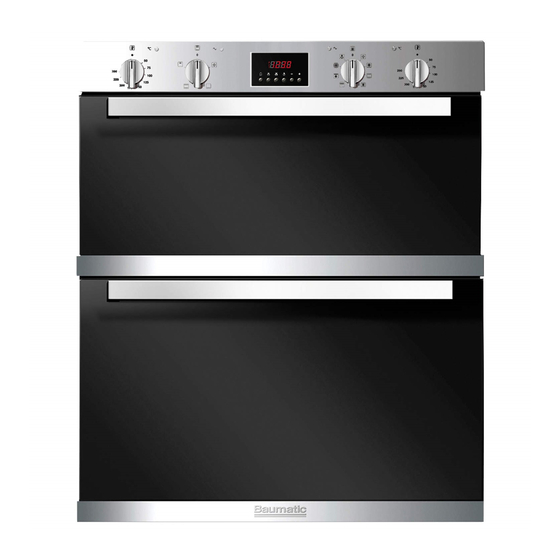 Baumatic BO796BL electric double oven Manuals