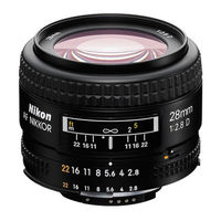 Nikon AF Nikkor 28mm f/2.80 Instruction Manual