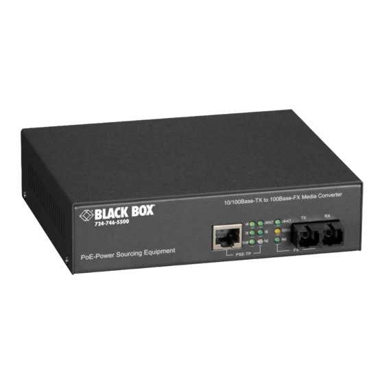 Black Box LPM600A Specifications