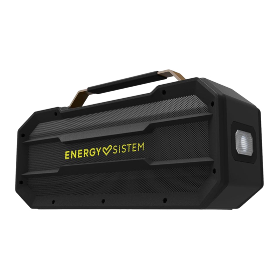 ENERGY SISTEM Outdoor Box Street Quick Start Manual