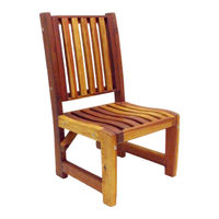 Forever Redwood RUTH REDWOOD DINING CHAIR Assembly Instructions Manual