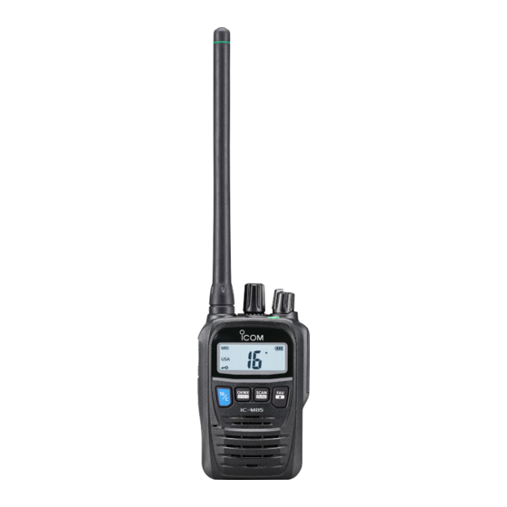 Icom IC-M85E Instruction Manual