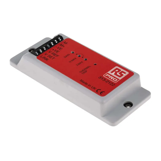 RS 313-2122 Instruction Leaflet