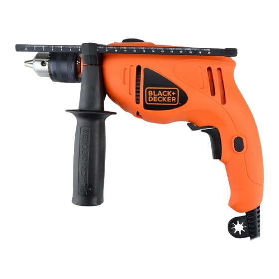 Black+Decker HD400 Corded Hammer Drill Manuals