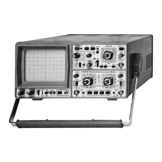 Hameg HM 204-2 Manual