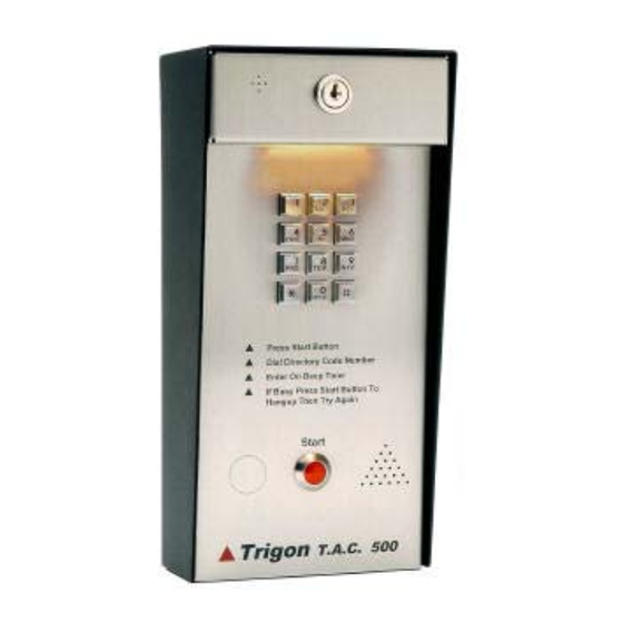 TRIGON ELECTRONICS T.A.C. 500 INSTALLATION AND OPERATION 