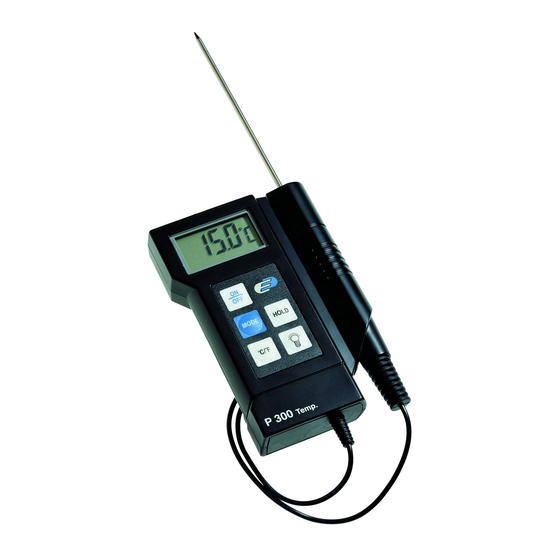 Dostmann Electronic P300 Series Operating Lnstructions