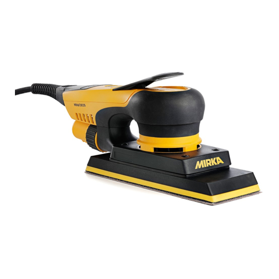 MIRKA DEOS 353CV Electric Sander Manuals