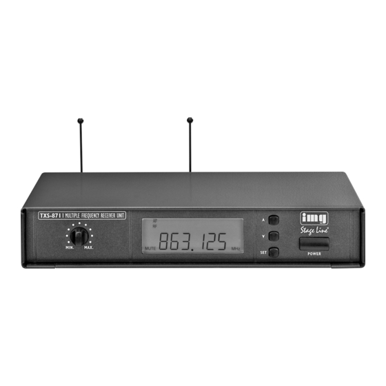 IMG STAGE LINE TXS-871 Instruction Manual
