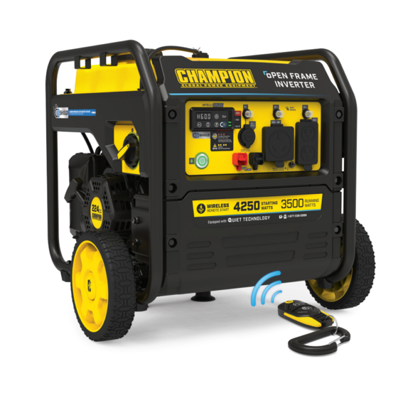 Champion 201185 Quick Start Manual